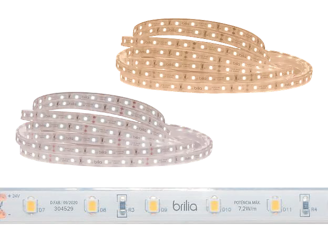 Fita LED 5 metros IP67 36W (7.2W/m) – 24V (driver não incluso)